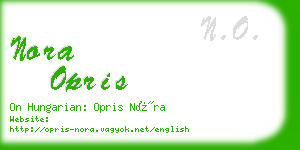 nora opris business card